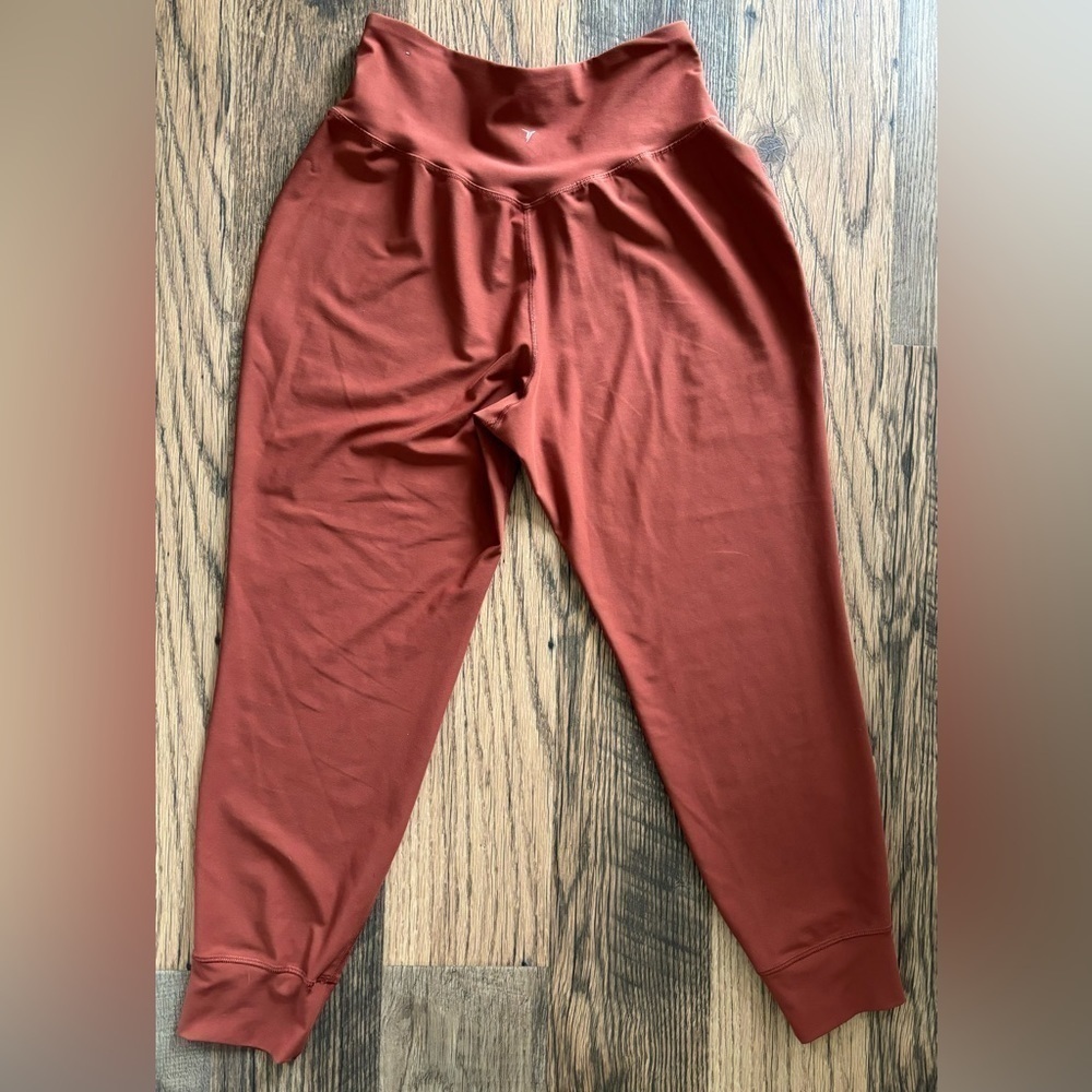 Old Navy Elevate Go Dry Women’s Leggings Joggers Orange Size Medium - Picture 5 of 7